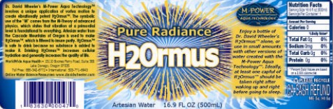H2Ormus Label
