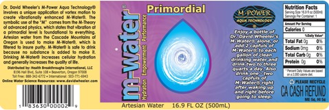 M-Water Label